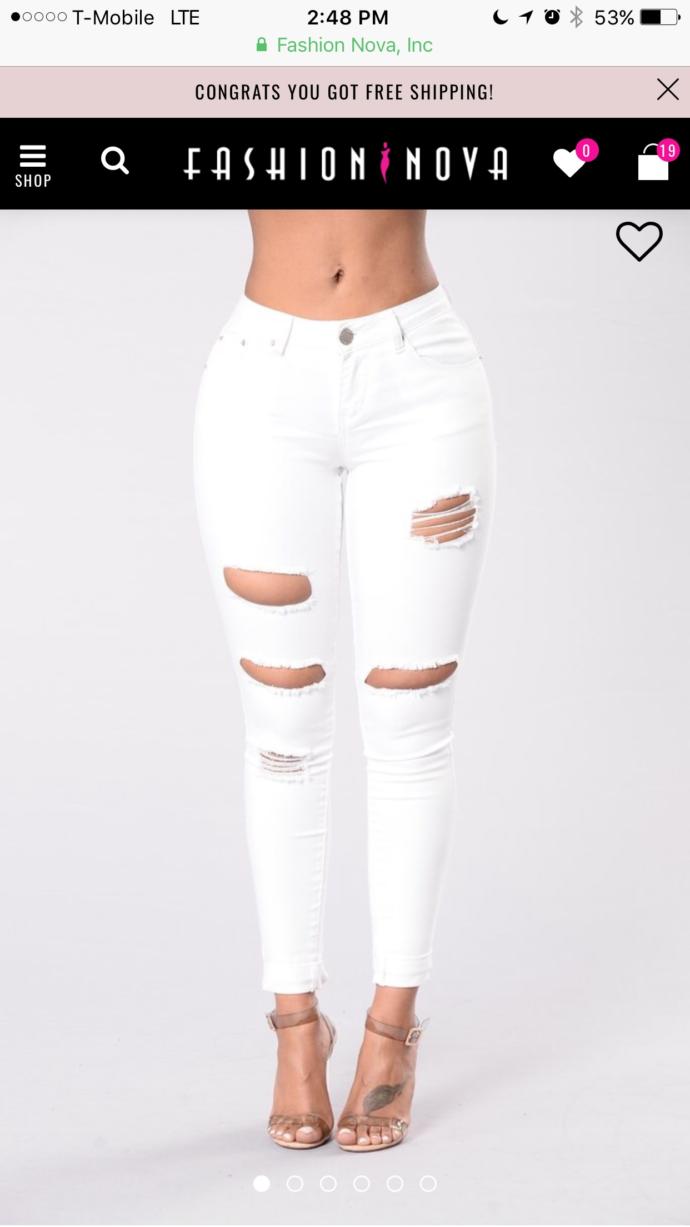 Which pair of jeans would look best with this shirt ?