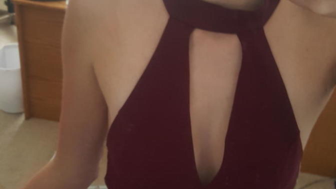 How to get cleavage with a cut out, backless, strapless dress?