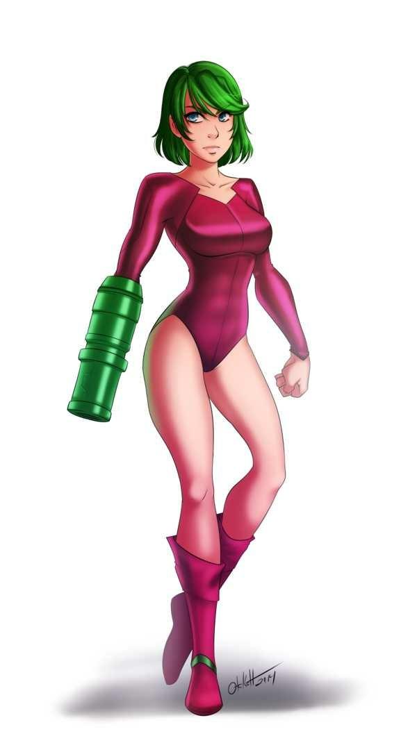 How do you think Samus Aran's hair became green on that planet??