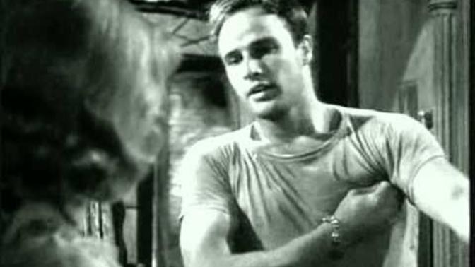 Girls, do you find Marlon Brando attractive in this scene? If yes, how much on a scale from 1 to 10?