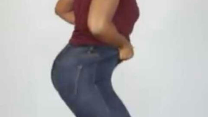 Why do girls squat down when they pull their pants up in the front?