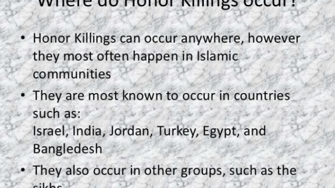 Honor killing: Does the Qur'an condone Honor Killings, why?