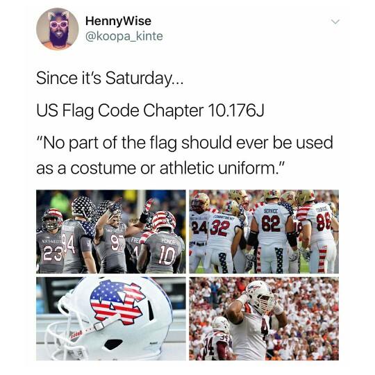 Taking a knee isn't disrespectful towards the American flag but here's what is??