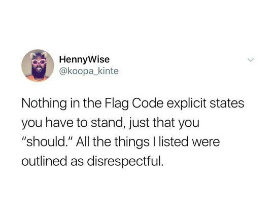 Taking a knee isn't disrespectful towards the American flag but here's what is??