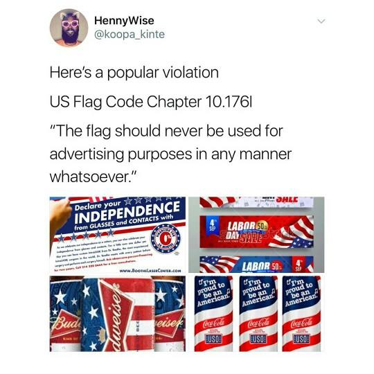 Taking a knee isn't disrespectful towards the American flag but here's what is??