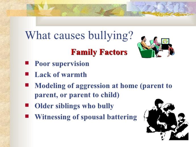 Is bad parenting the main reason for Bullying?