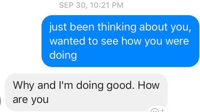 Confusing exboyfriend convos?