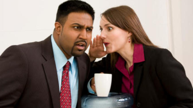 Do men worry about office gossip?