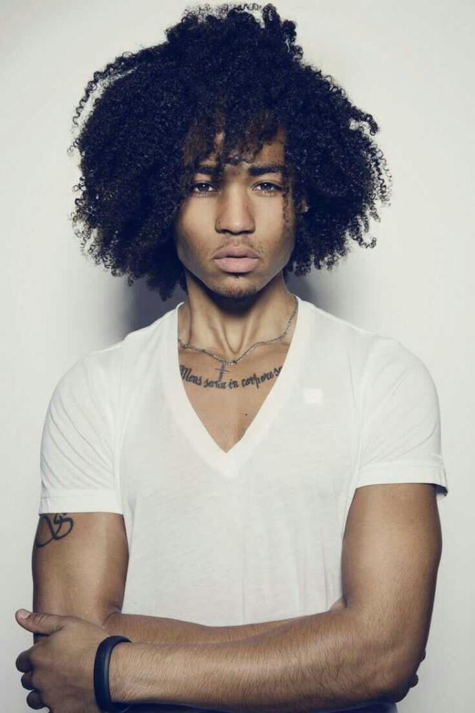 How can I get a proper afro that won't shrink after two hours/ make my face greasy??