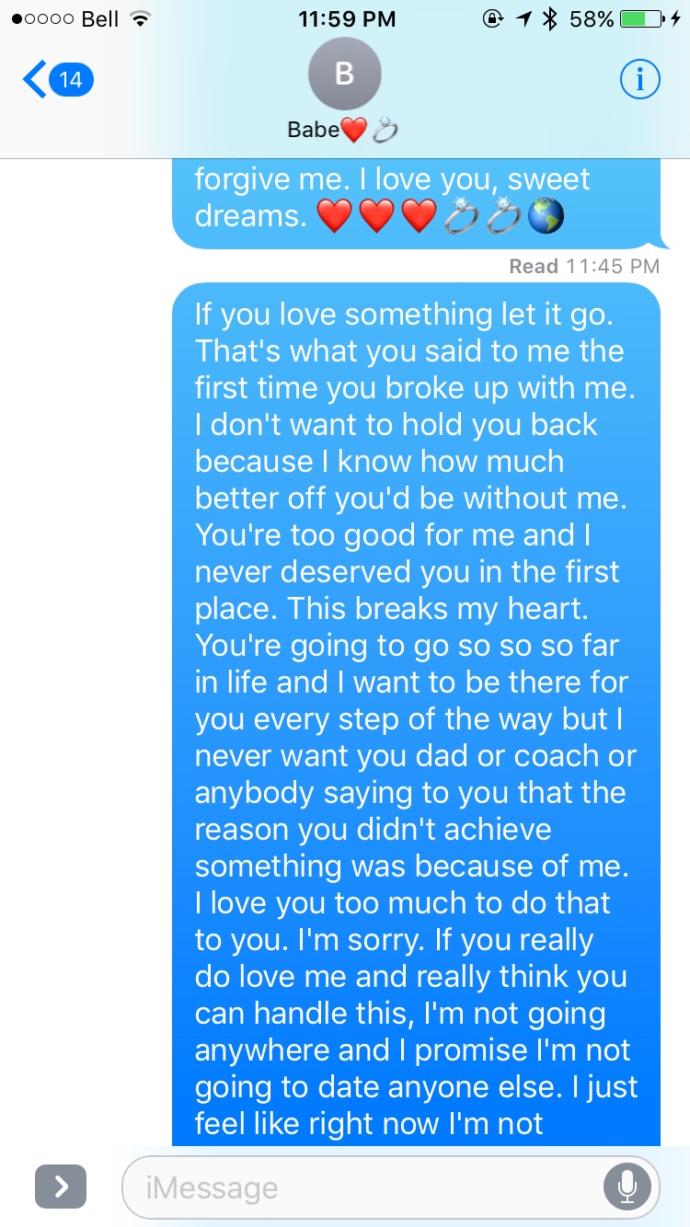 Broke up with someone I love..?