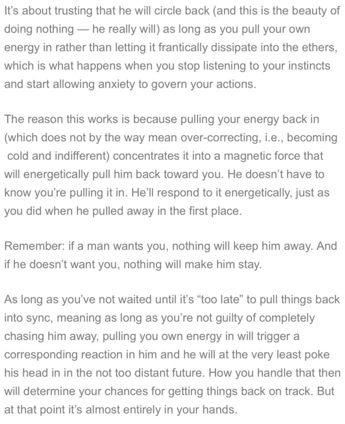 Do men pull away at the beginning of a relationship?