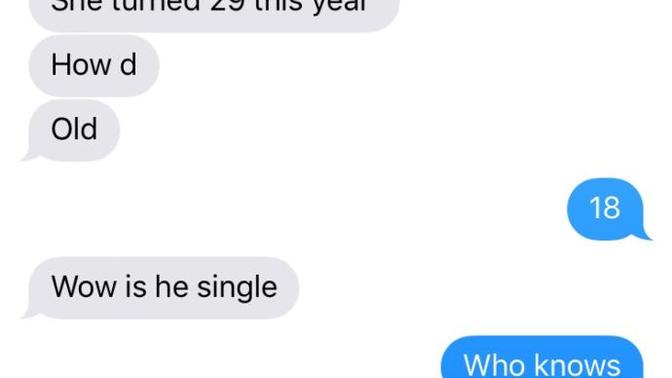 Is she trying to get with my brother or is she testing me through message?