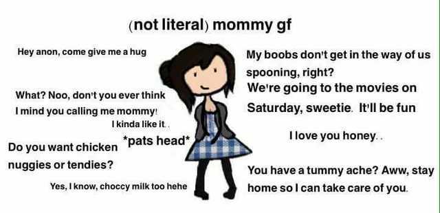 Girls, What do you think of being a "mommy gf"???