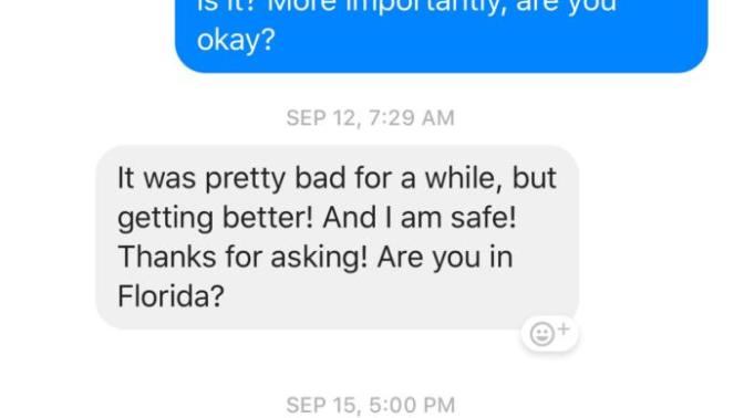 When would be a good time to message her back?