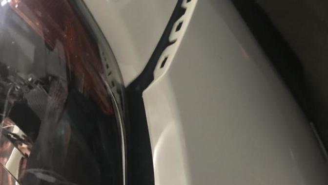 Guys, I crashed and the bumper is sticking out? How do fix it?