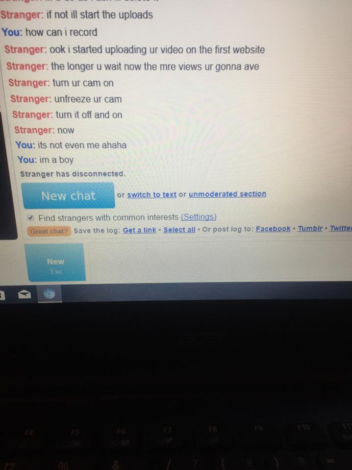 Someone recorded me on omegle?