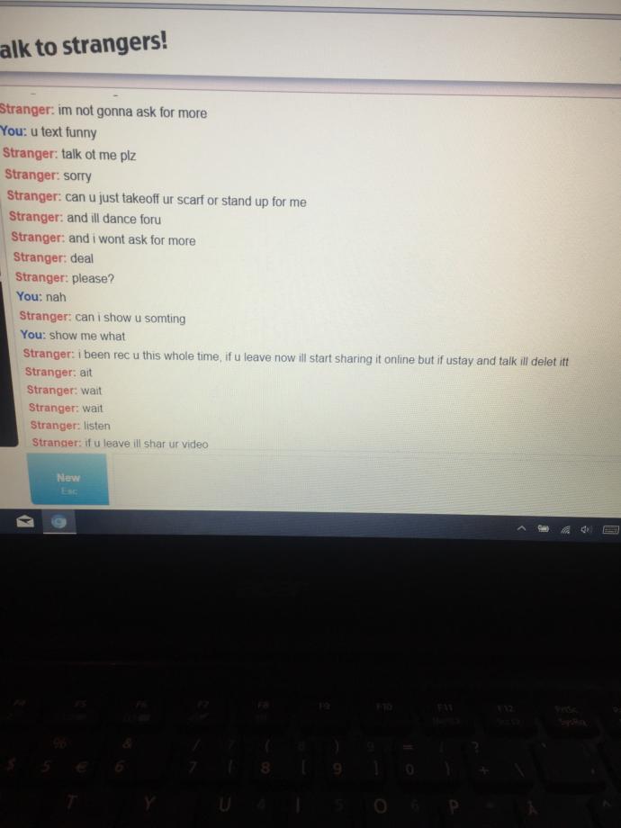 Someone recorded me on omegle?