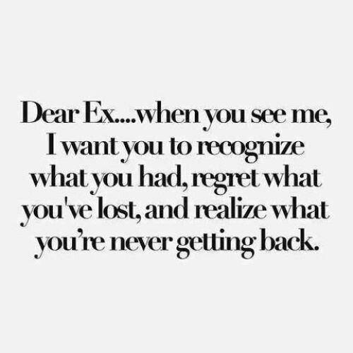 Shout out to my ex?