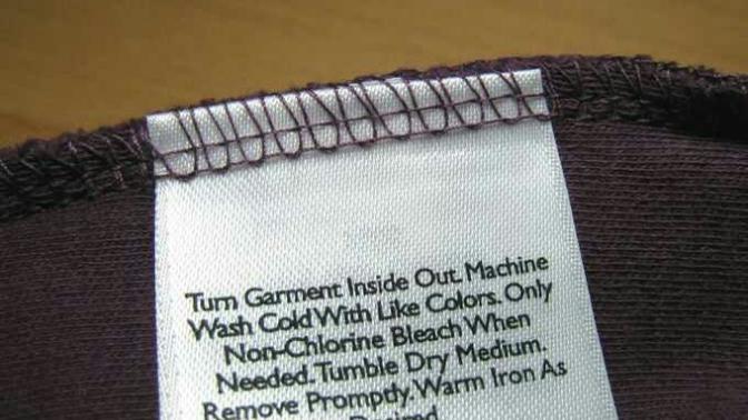 Tags on underwear?