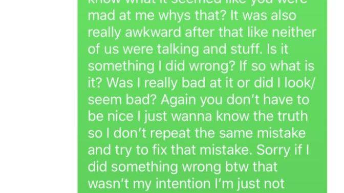Why would a guy act really weird and different after sex?
