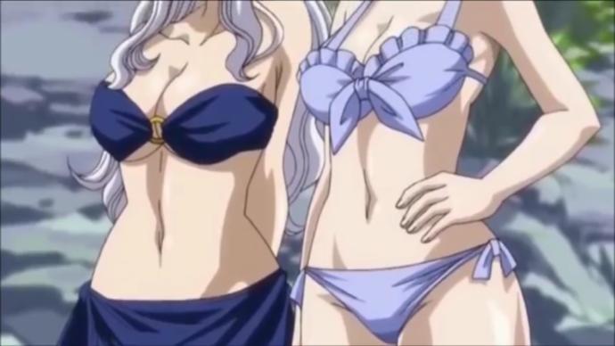 Did anime care about her good shaped stomach?