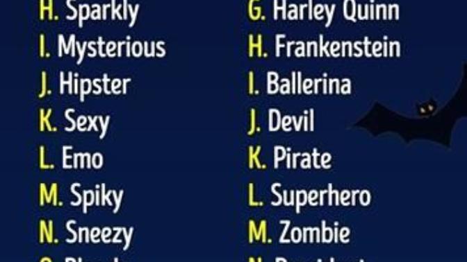 What's your Halloween name?