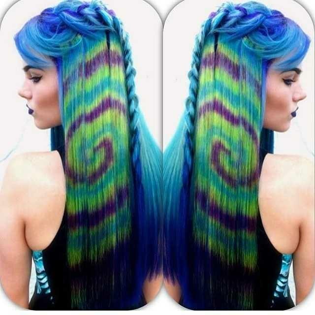 If you could dye your hair colorfully, how would you like it to look??