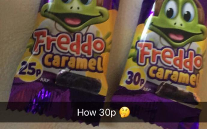 How do you feel about the price of freddos going up?