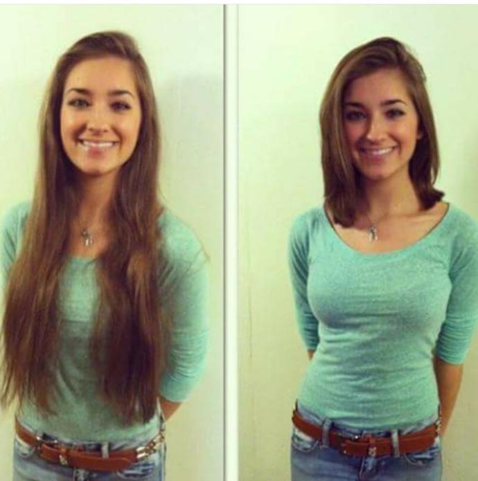 which hairstyle looks better/sexier on her?