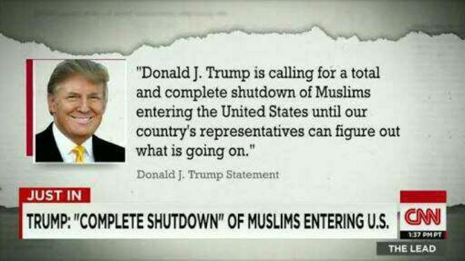 Why trump always make such comments?