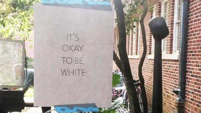 Why are liberals losing their shit over "it's ok to be white" signs? Is it not ok to be white?