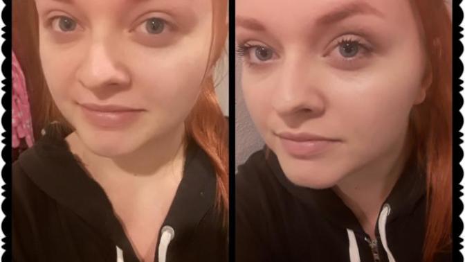 Before, I am makeup free. The second pic I'm doing a more natural makeup look to enhance my features. Do you like it?