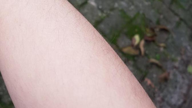 Shaving arm hairs?