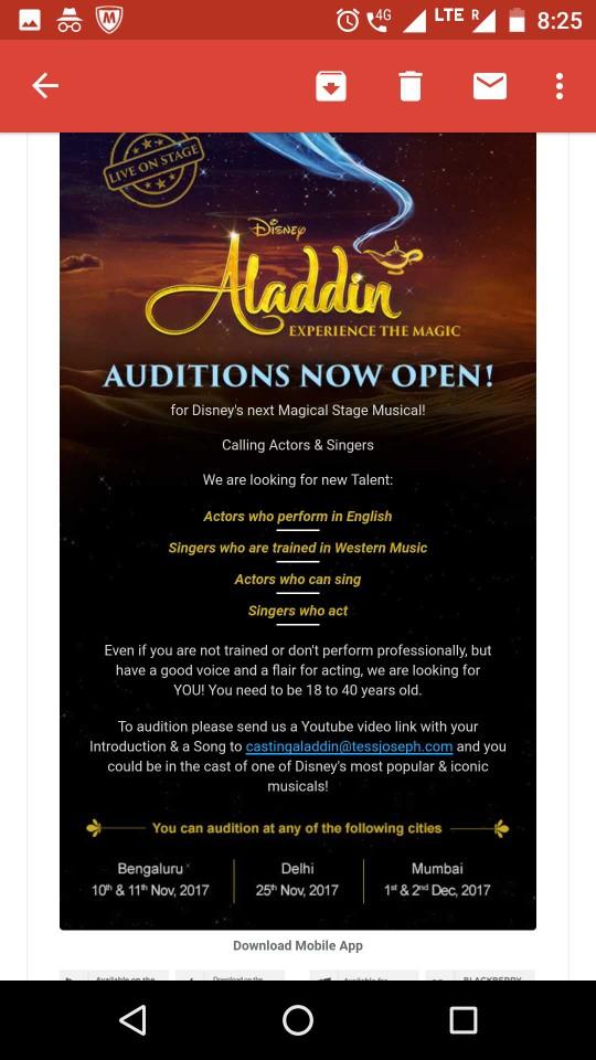 Should I go for the audition??