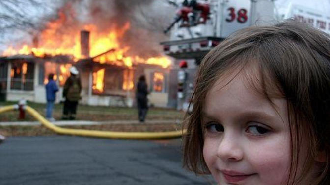 Why do you think this little girl burned down the house?