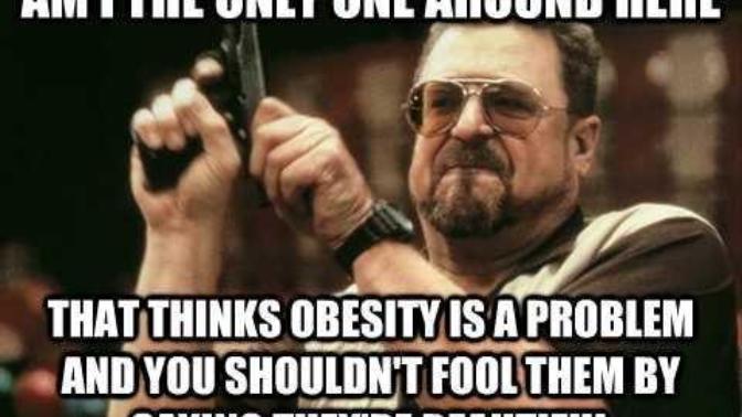 Why do Americans praise obesity?