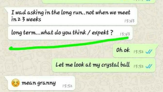 What is the meaning of his texts? Does HE want a commitment?