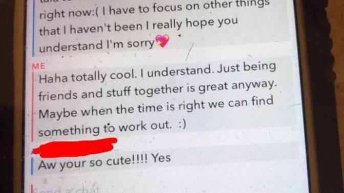 She said the time isn't right tet but she likes me and we could go out later? How should I act from here?
