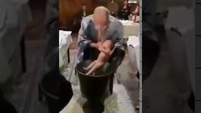 What do you think of this footage, of a priest, loses it over a screaming baby?