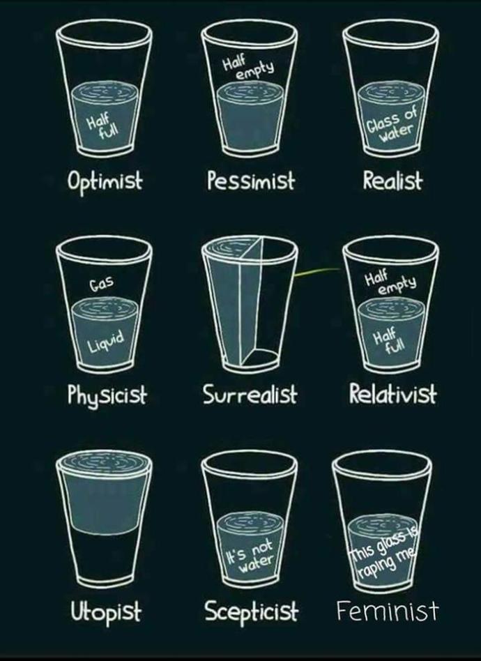 Do you agree with the Optimist, Pessimist, Realist, Physicist, Surrealist, Relativist, and every other glasses description ?