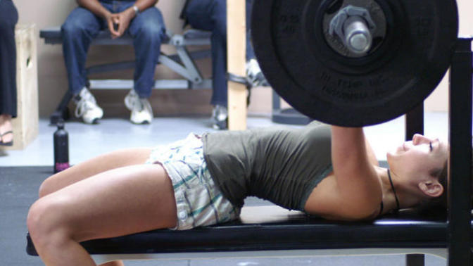 Guys would you date a girl who could bench press her own weight and higher?
