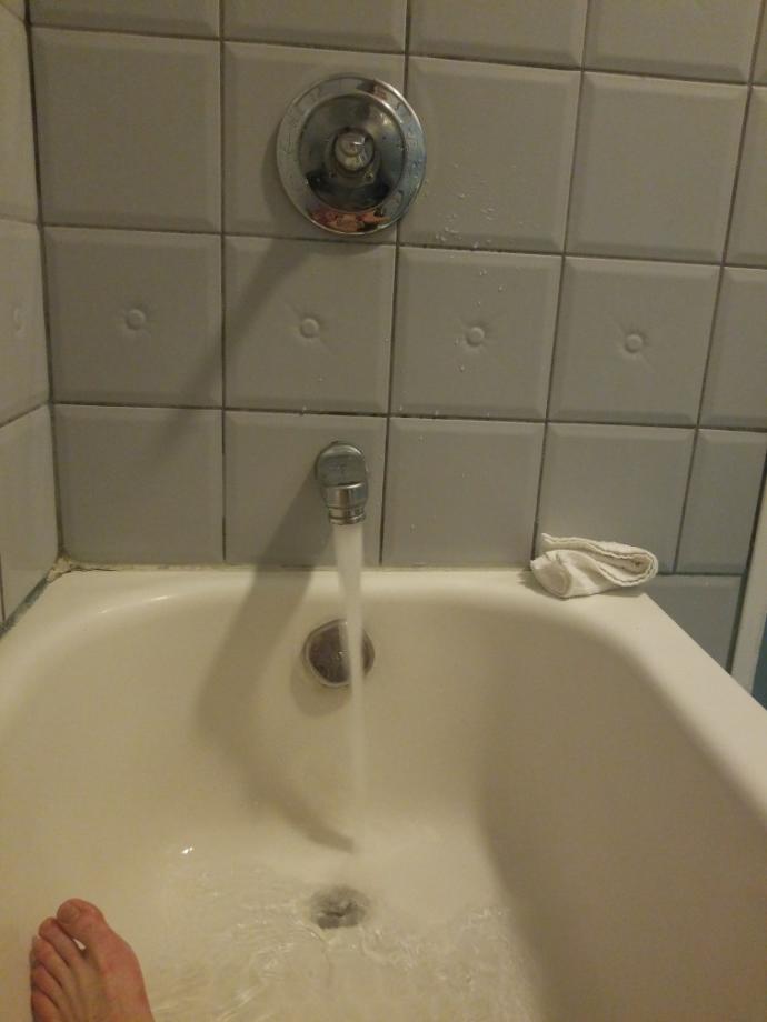 So I'm trying to take a shower?