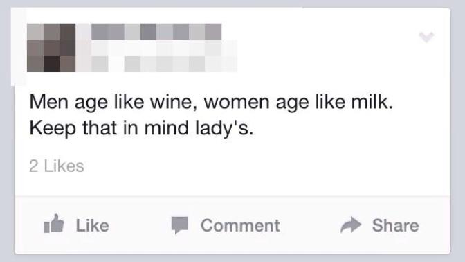 "Men age like wine and women age like milk." Is this true?