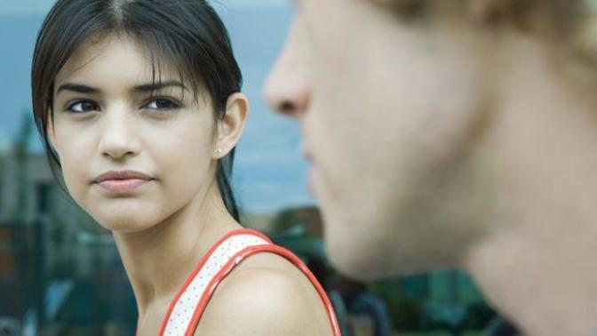 Why a girls stare at a guy on the street?