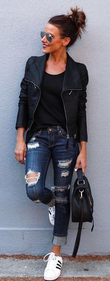 Girls, what is your favorite thing to wear with LEATHER?