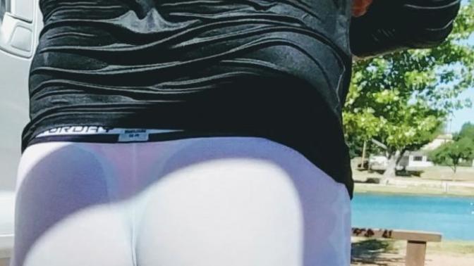 Girls, What do you think of men wearing transparent mens spandex or tights with a visible man thong underneath for fitness or everyday use?