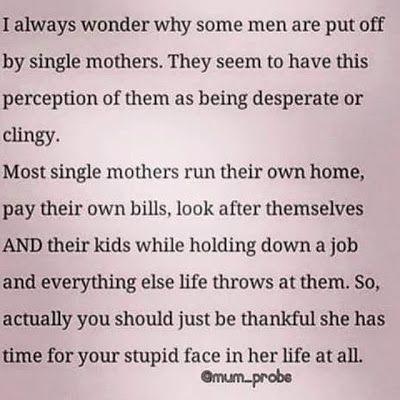 Why are men so unwilling to date single moms?