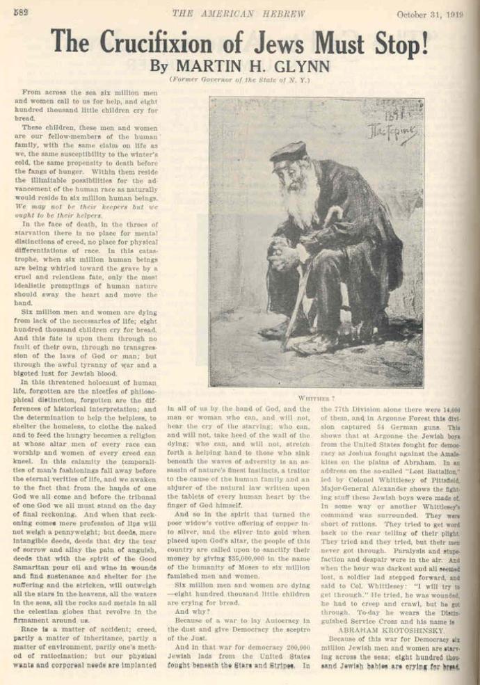 Holocaust of 6 million Jews in 1919?