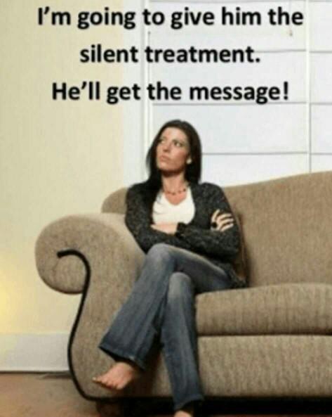 have you given or received the silent treatment??