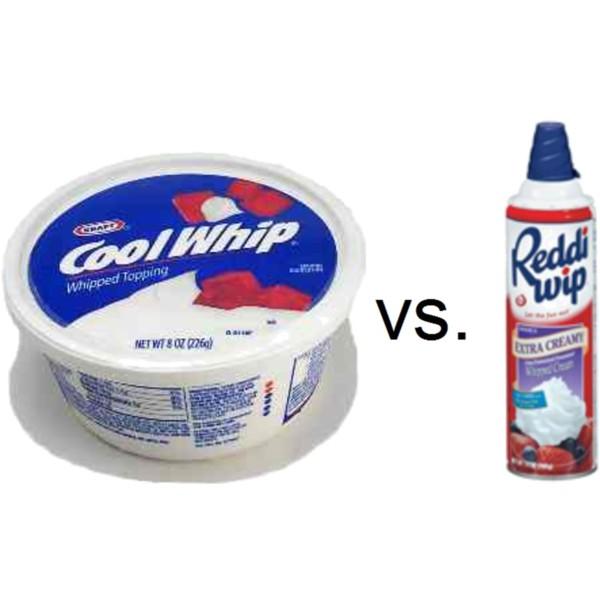 Which whipped topping do you prefer?